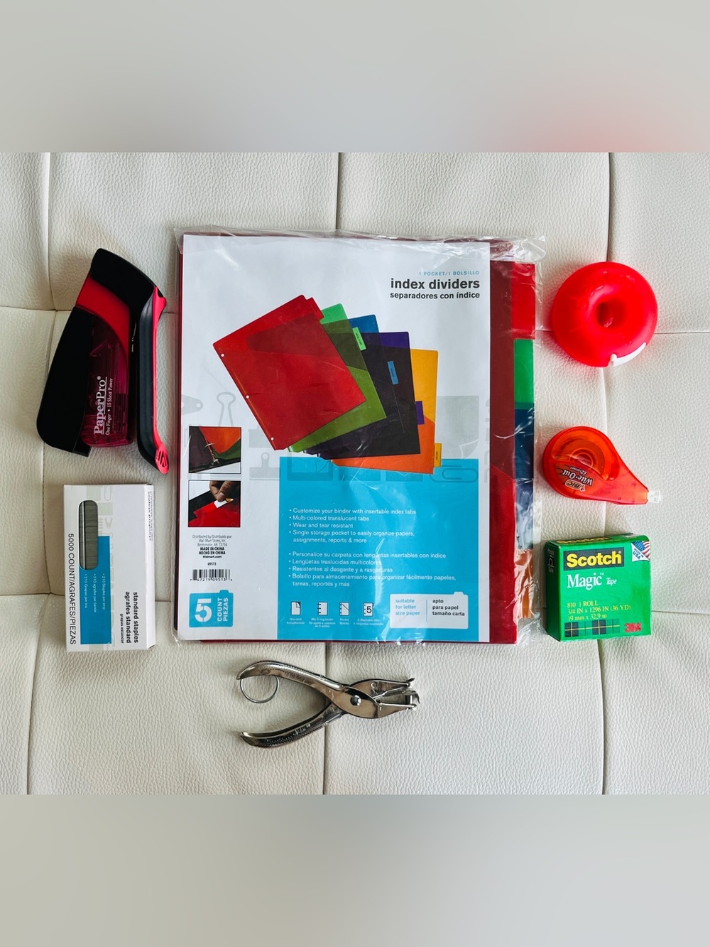 Index Dividers - Multicolor Pocket Tabs